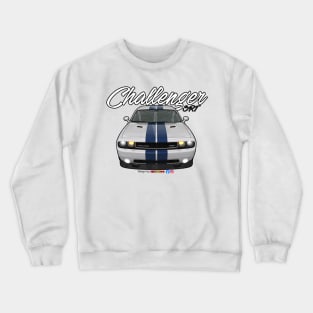 Challenger SRT8 White Blue Stripe by pjesusart Crewneck Sweatshirt